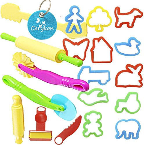 Carykon Smart Dough Tools Kit with Models and Molds, Set of 20 PCS, Trees and Animals - Thumbnail 7