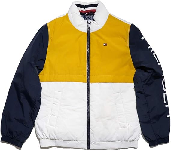 tommy hilfiger yellow puffer
