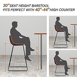 HeuGah Bar Stools, 30" Bar Height Stools Set of