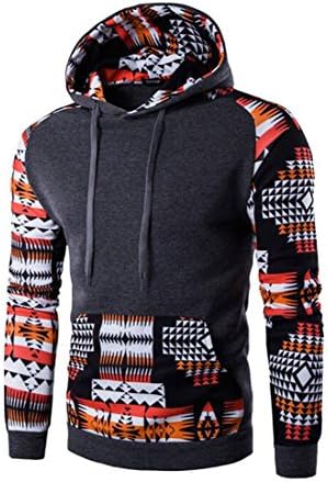 Fashion Hoodie Men Hombre Hip Hop Digital Printing Sweatshirt Suit Slim Fit (M, Dark Gray)