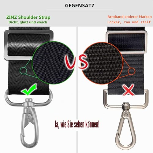 ZINZ Padded Adjustable Shoulder Strap Replacement