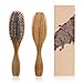 Sanblogan Wooden Hair Brush -Sandalwood Scalp massage Detangling Hair Paddle Brush for Women, Men, Kids with Thick, Thin, Curly, Wavy, Straight, Long, Short, Dry or Wet Hair