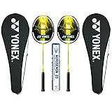 2X Yonex Nanoflare 1000 Play Pre-Strung Badminton