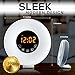 Sunrise Alarm Clock, Wake Up Light with 6 Nature Sounds, FM Radio, 6 Color Light Alarm for Bedrooms & Bedside Sunlight Simulation - Digital Clock, LED, Snooze & Intuitive Touch Control by BrookRunner