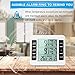 Locisne Freezer Alarm with Audible Alarm and 2 Wireless Sensors, Indoor Outdoor Refrigerator Thermometer for Home Kitchen