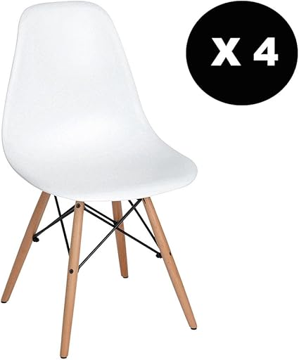 WV Leisure Master Nordik Stuhl Tower Kunststoff weiß, aus Holz: Amazon