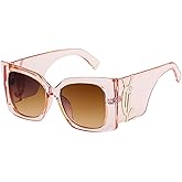 BCUYCF Women's Personality Oversized Cat Eye Sunglasses, Suitable for Photo, Driving, Fishing, UV Protection and Anti-Glare.