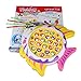 HongCheng Electronic Funny Go Fishing Game Toy Board Set for Boys Girls Fish Shape Board with 21 Fishes 4 Fishing Rods and Music for Educational Learning, Color Vary