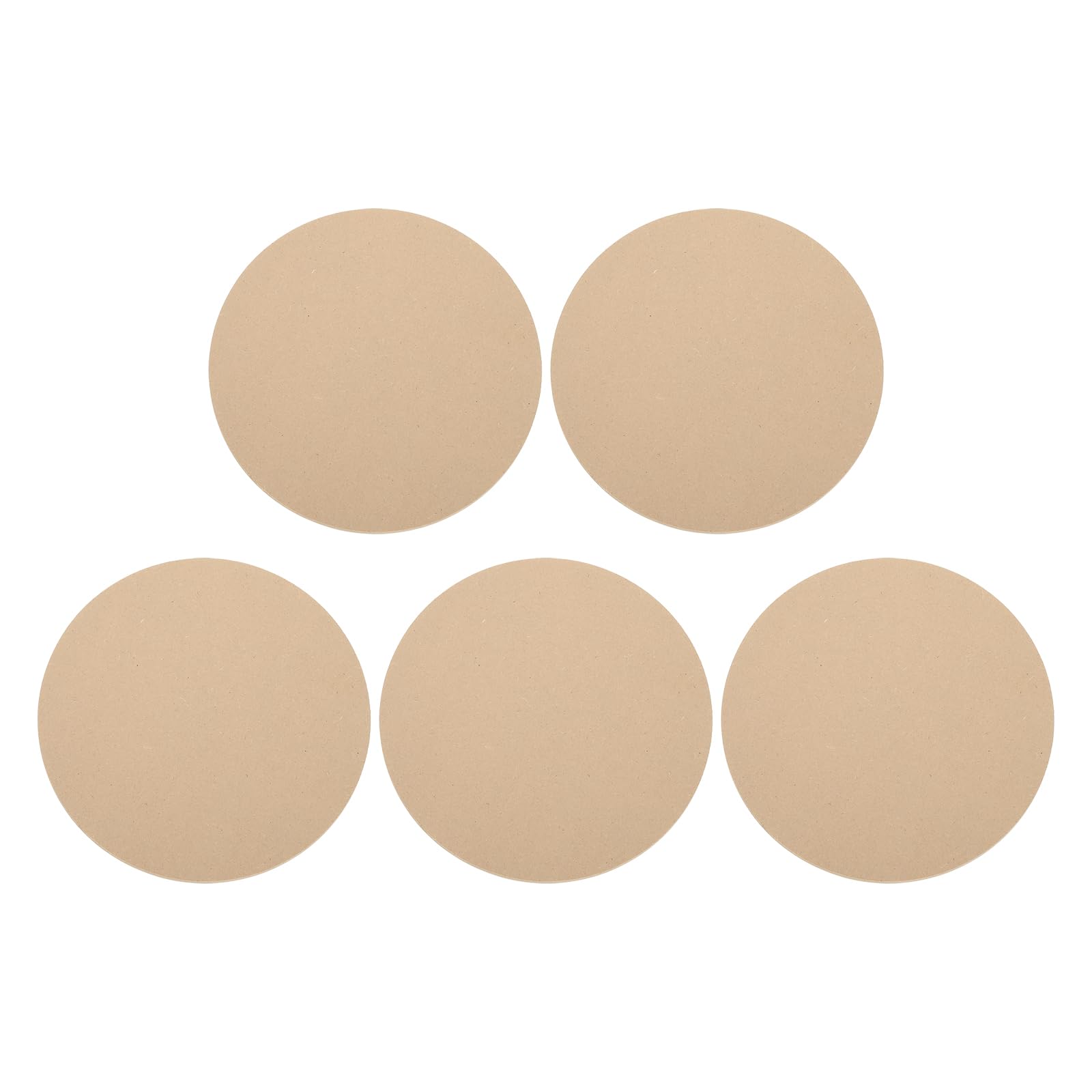 PATIKIL 5 Pack 10" 250mm OD Ceramic Drying Slab, 9mm 3/8" Thick Round Clay Wedging Board Sculpture Base Plate Pottery Wheel Bats Without Holes, Sand Table Baking Model Bottom Block