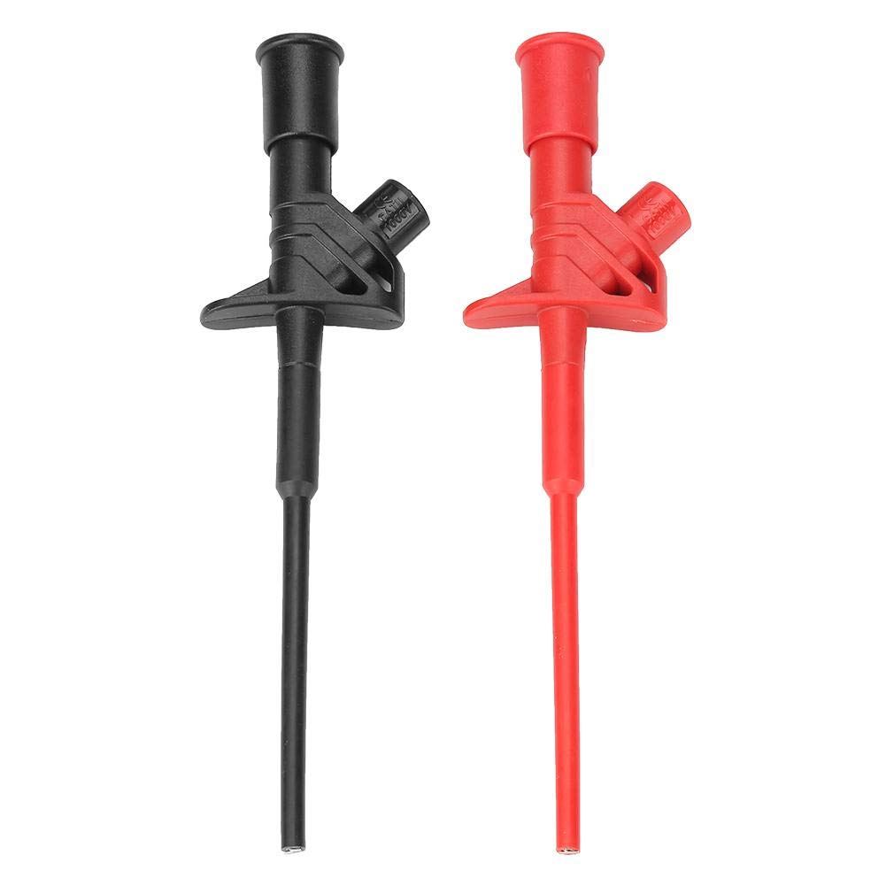 Test Probe High Voltage Flexible Test Probe Insulated Quick Professional Test Hook Clip P-5004 2Pcs