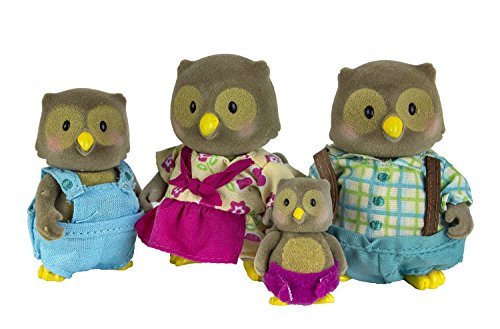 Li'l Woodzeez Whooswhoo Owl Family 4-Piece Bedtime Set with Storybook