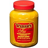 Weber's Horseradish Mustard - 16oz (6-Pack) | Bold Flavor for Every Meal | All-Natural, Vegan, Gluten-Free