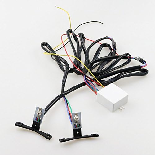 AUTOKI RGB switckback led devil eye for 2.5inch H1 Mini bixenon projector lens