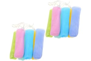 12 Pcs Exfoliating Soap Pouch Foam Net Soap Sack Soap Saver Drawstring Holder Pouches for Body Facial Cleaning Tool ¼ˆ Random