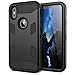 iPhone X Case, iPhone Xs Case, WeLoveCase [Super Armor Series] Heavy Duty Hybrid Shockproof Military-Grade Rugged Protective Case Non-Slip Grip Protection Cover for iPhone X, iPhone Xs - Black