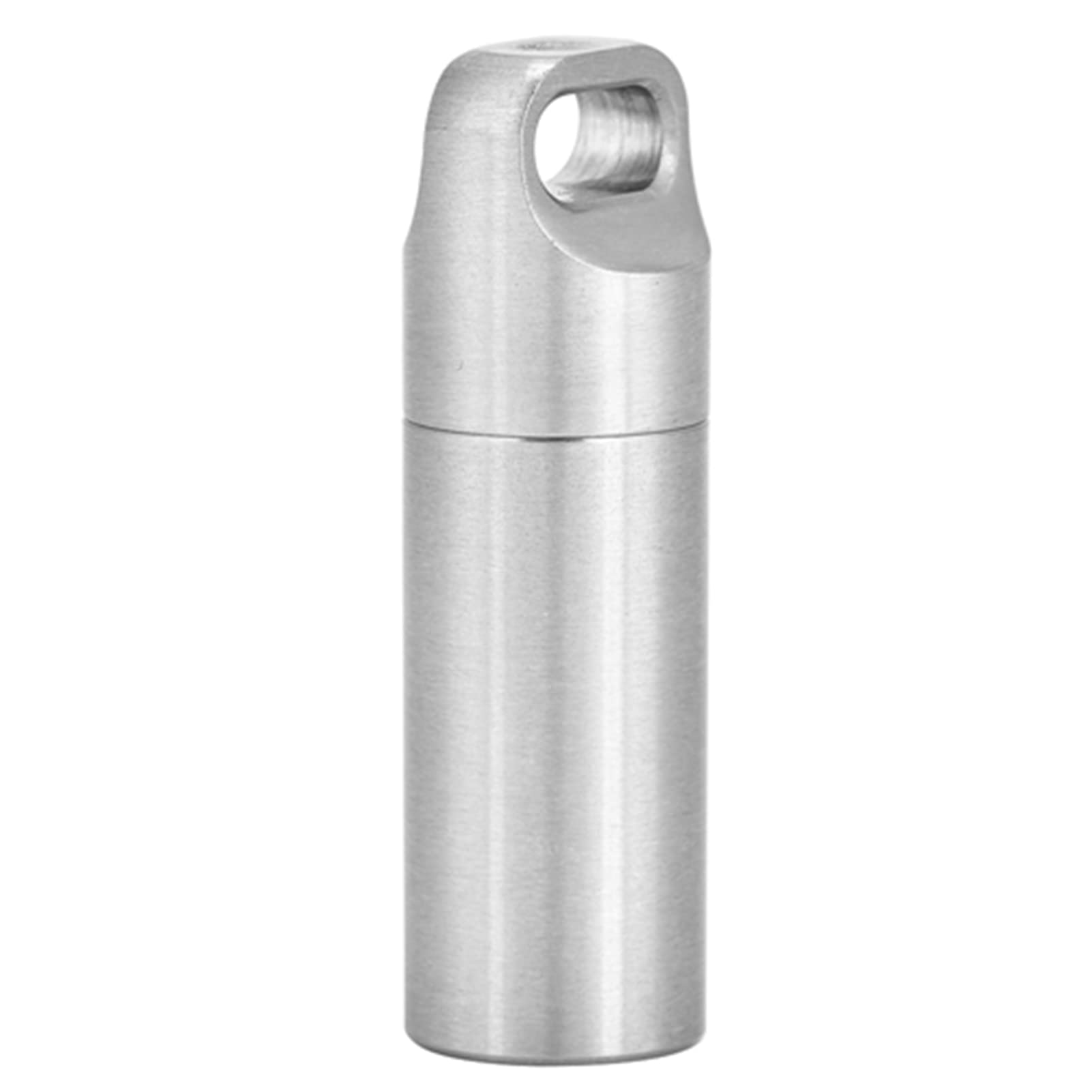 VGEBY1 Camping Pill Bottle, Waterproof Stainless Steel Medicine Container Pill Holder Organizer for Camping Traveling Hiking(M)