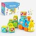 Gizmovine Learning Toys for 2 Year olds , Toddler Boy Train Toys Educational Toys Music Train Set Great Preschool Learning Toys with Letter Block Set Autism Toys for 2, 3, 4, 5, 6 Year Old