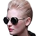 eshion Hot Cool Vintage Style Unisex Round Frame Sunglasses