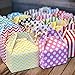 Outside the Box Papers Chevron, Stripe and Polka Dot Paper Gable Favor Boxes 36 Pack Gold, White