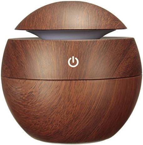 Ultrasonic Humidifier – Best Personal Essential Oil Aroma Diffuser with Color Changing LED Lights &amp; USB Plug-In / Silent Operation in Home / Office / Bedroom