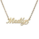 Madilyn Name Tag Necklaces for Her His Friends
