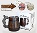 MyFancyCraft Set of 6 Beer Mug 20 OZ - Tankard Mug - Beer stein - Wooden beer mug - Stainless Steel Cup - Handmade Gifts for Men - Fathers Day, Christmas or Birthday Gift Idea - Retro Brown