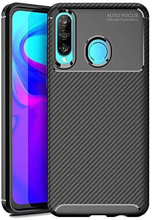 UCMDA Case for Huawei P30 Lite, Shock Absorption Soft Huawei P30 Lite Case Cover, [Anti-Scratch] [Anti-Slip] Protective Cover Case for Huawei P30 Lite - Black