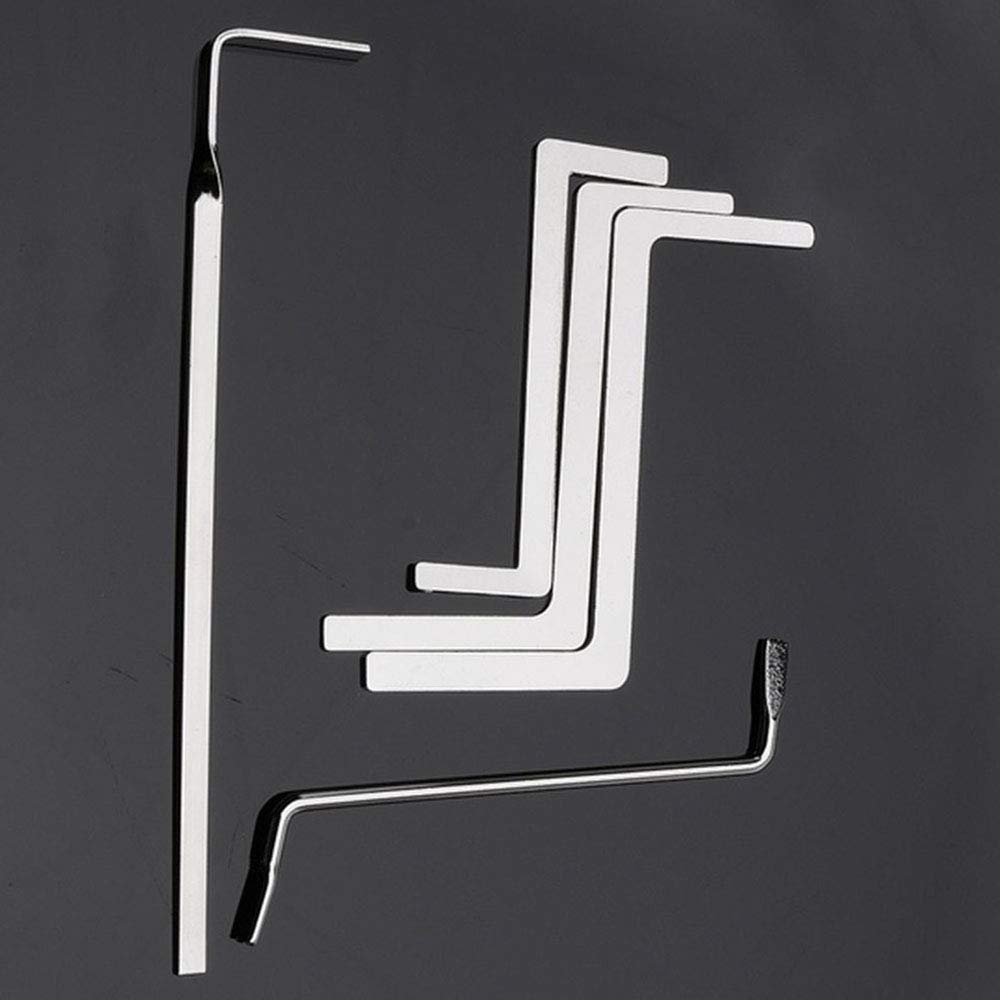 Loboo Idea 5 Piece Locksmith Lock Picking Tension Wrench Tool Set
