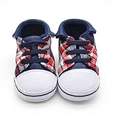 Voberry® Prewalker Infant Sweet Canvas Sneaker Anti-skid Soft Shoes Trainer (6~12 Month, Blue)
