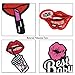 LoveInUSA Lip Embroidered Set, 25PCS Lip Motif