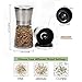 Sel Natural Stainless Steel Pepper and Salt Grinder, Salt and Pepper Mill Set of 2