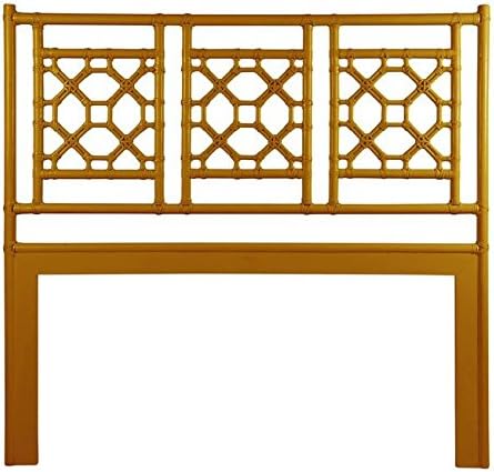 David Francis Furniture Lattice Back Headboard, Twin, Dark Honey