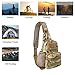 EDOBIL Tactical Bag, Messenger Bag Best Outdoor Sling Bag for Men and Women - Small One Military Bag for Trekking,Camping,Hiking,Cycling Rover Sling Daypack (CP Camouflage)
