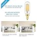 LEOOLS T6 LED Bulb, 60W Candelabra Dimmable Chandelier Light Bulbs 2700K Warm White Clear 600lm 6W E12 Vintage LED Filament Edison Candle Bulb with Decorative 6Pack