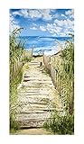 Timeless Treasures Beach Haven Beach Scenic 23in Panel Beach Fabric