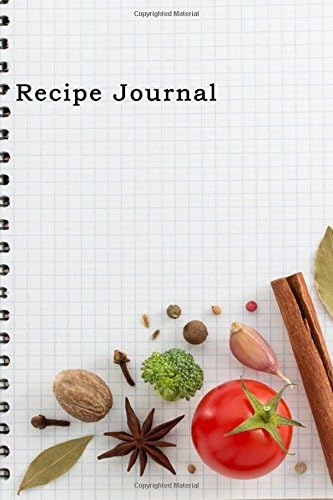 Recipe Journal: Spiral-look Notebook Cooking Journal, Lined and Numbered Blank Cookbook (Cooking Journals)