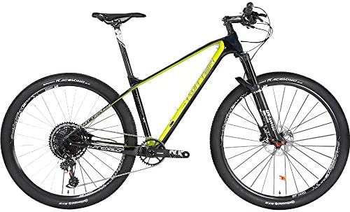 DRAKE18 Carbon fiber mountain bike, 27.5/29 inch 12-speed variable speed GX double disc brake adult men and women cross-country climbing bicycle outdoor riding