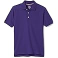 French Toast Boys Short Sleeve Pique Polo Uniform Shirt (Standard & Husky)