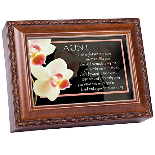 Cottage Garden Aunt Woodgrain Traditional Music Box Plays Wind Beneath My Wings