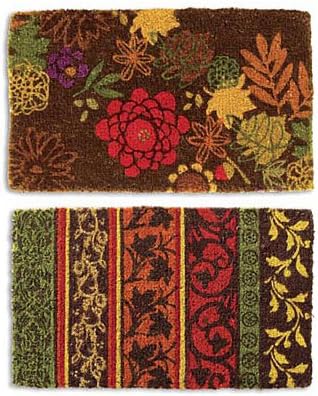 900503 18" x 30", Harvest Doormat Assortment, Rubber Backed Coir Doormat