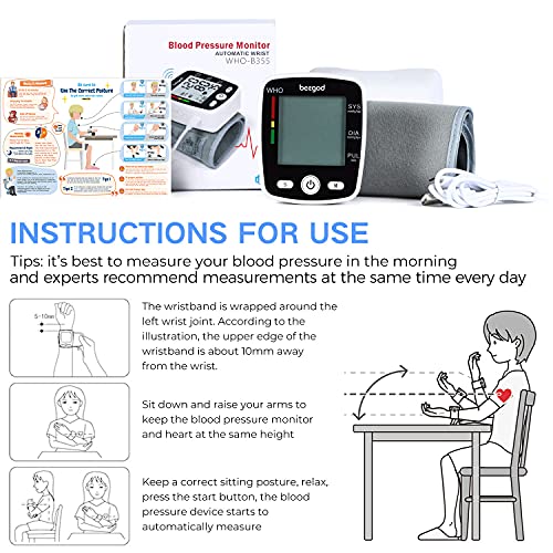 Blood Pressure Monitor,BP Monitor Irregular Heart Beat Detection Cuff