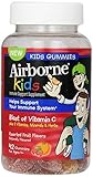 Airborne Immune Support Supplement with Vitamin C, Gummies for Kids, 42 Count (Pack of 2)