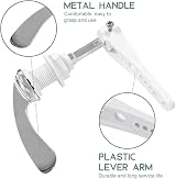 CAEEKER Toilet Flush Handle Cistern Lever Universal Victorian Style Chrome view 3
