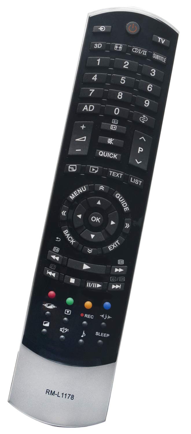 ALLIMITY RM-L1178 Remote Control Replace for Thoshiba LCD Color TV CT-90366 CT-90367 CT-90368 CT-90369 CT-90388 CT-90395 CT-90404 CT-90405 CT-90408
