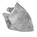 Vesuvio Napoli SILVER GRAY PAISLEY Design Handkerchief Pocket Square Hanky Men's Handkerchiefs
