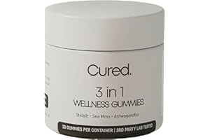 ATUMOM Cured 3 in 1 Gummies | Pure 3 in 1 Shilajit for Men | 30-Day Supply | Energy, Focus, and Immune Support (1pcs)