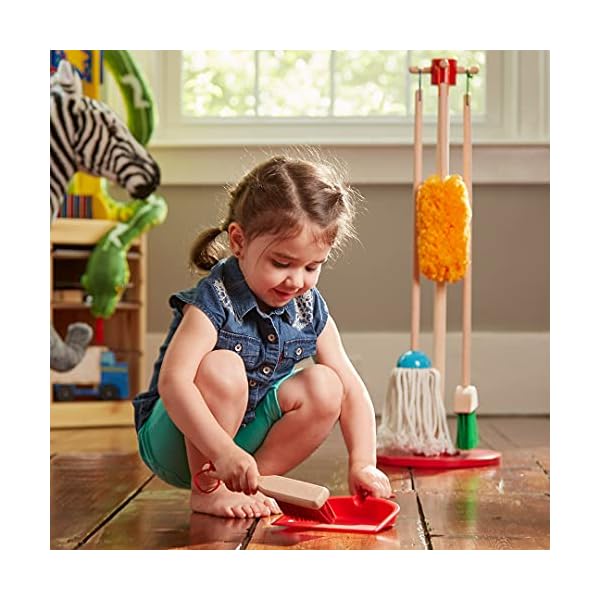 Melissa & Doug Kids Cleaning Set | Toddler Role Play Toys for Girls and Boys Age 3+ | Pretend Play Cleaning Products…