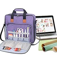 Luxja Carrying Bag for Cricut Accessories and Laptop (Fits for Most Brands), Purple