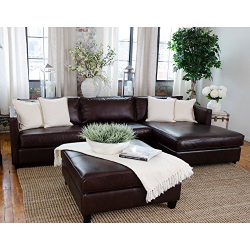 3-Pc Sectional Set in Cappuccino