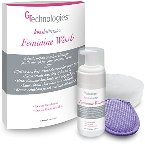 GTechnologies Feminine Wash with Sponge, 4 Ounce
